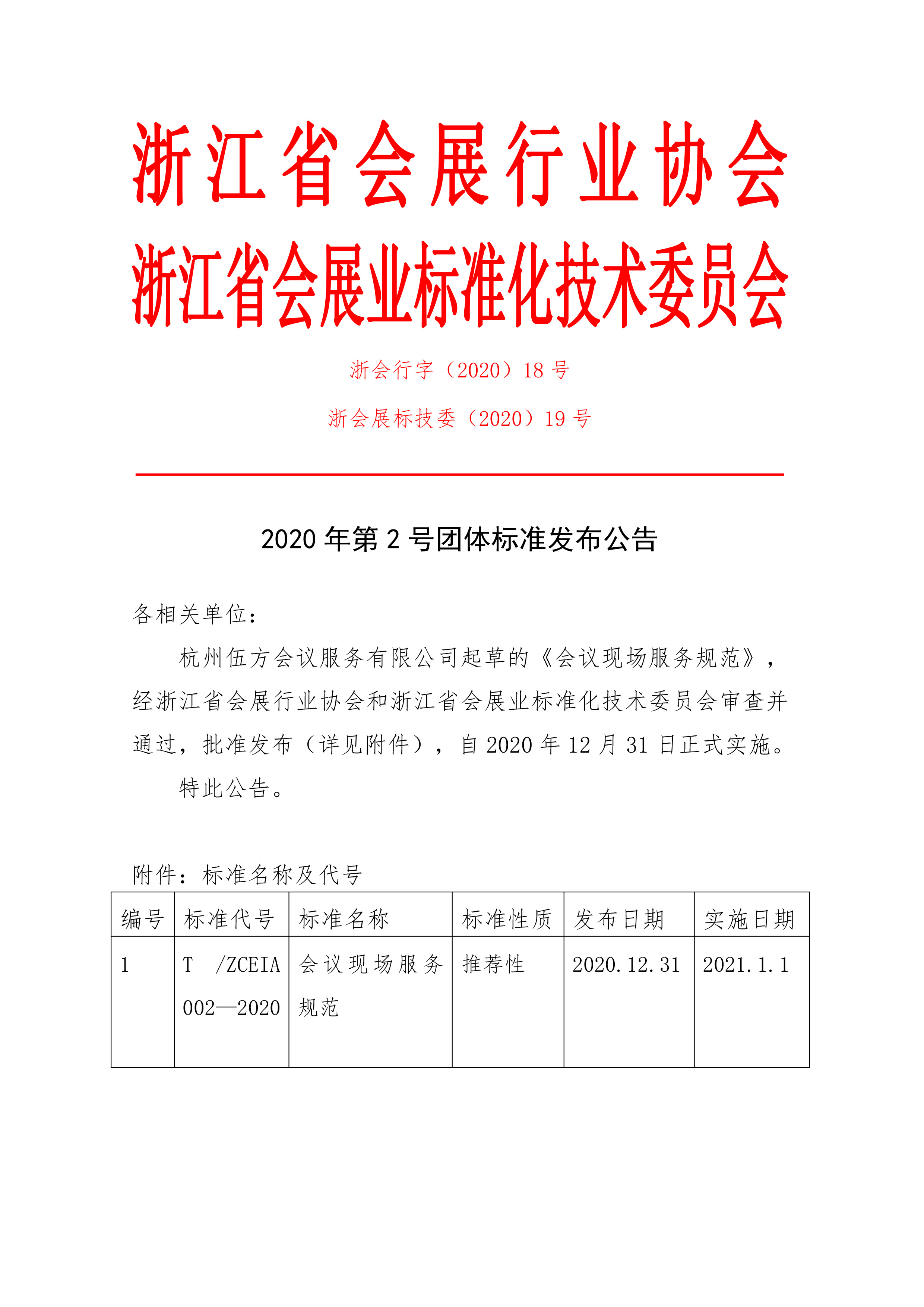 2020年第2號團體標準《會議現(xiàn)場服務規(guī)范》發(fā)布公告（上）